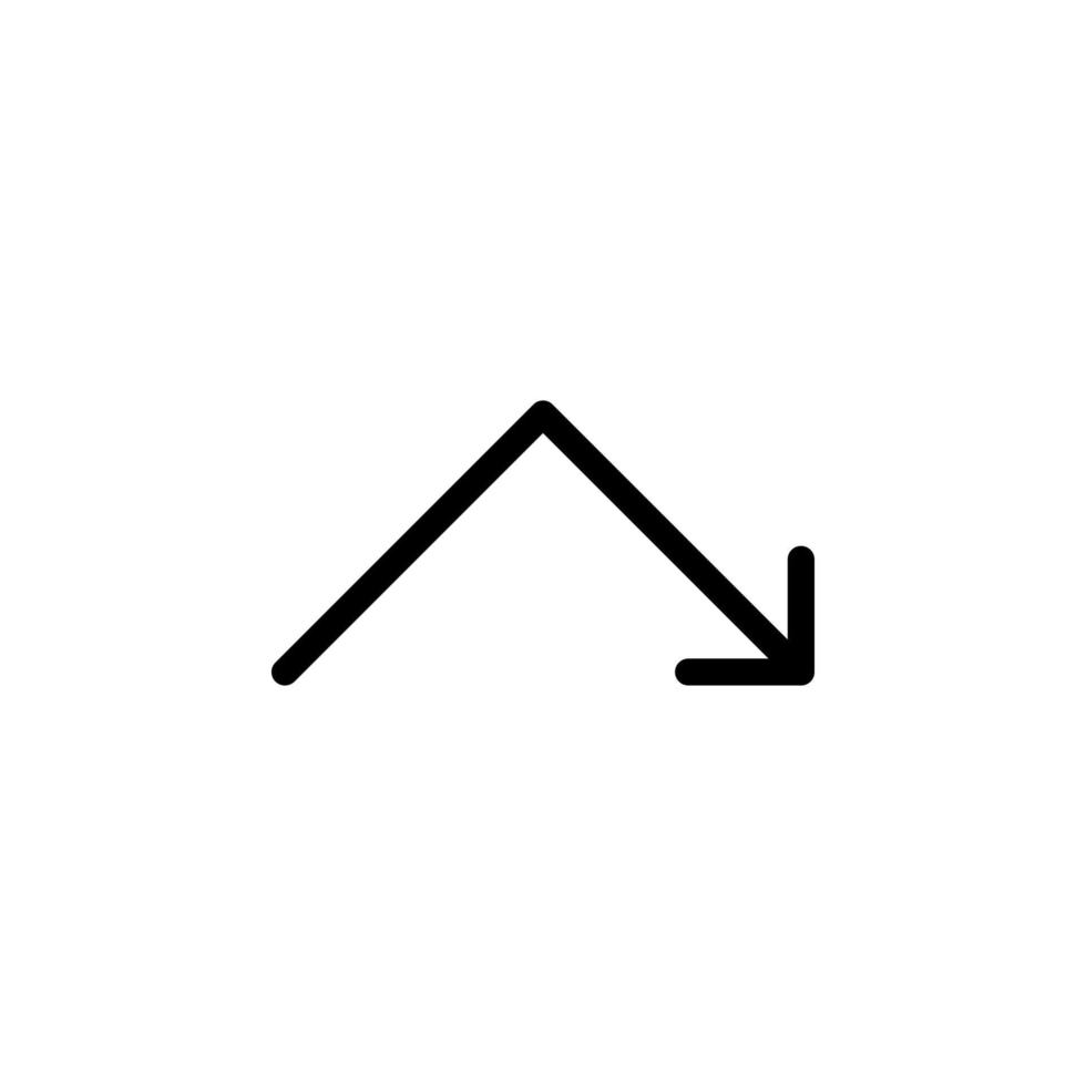 Arrow sign symbol line icon suitable for any purpose vector