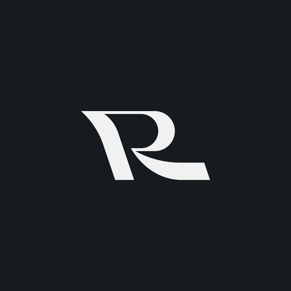 Initial R Monogram Logo Template. Initial Based Letter Icon Logo vector