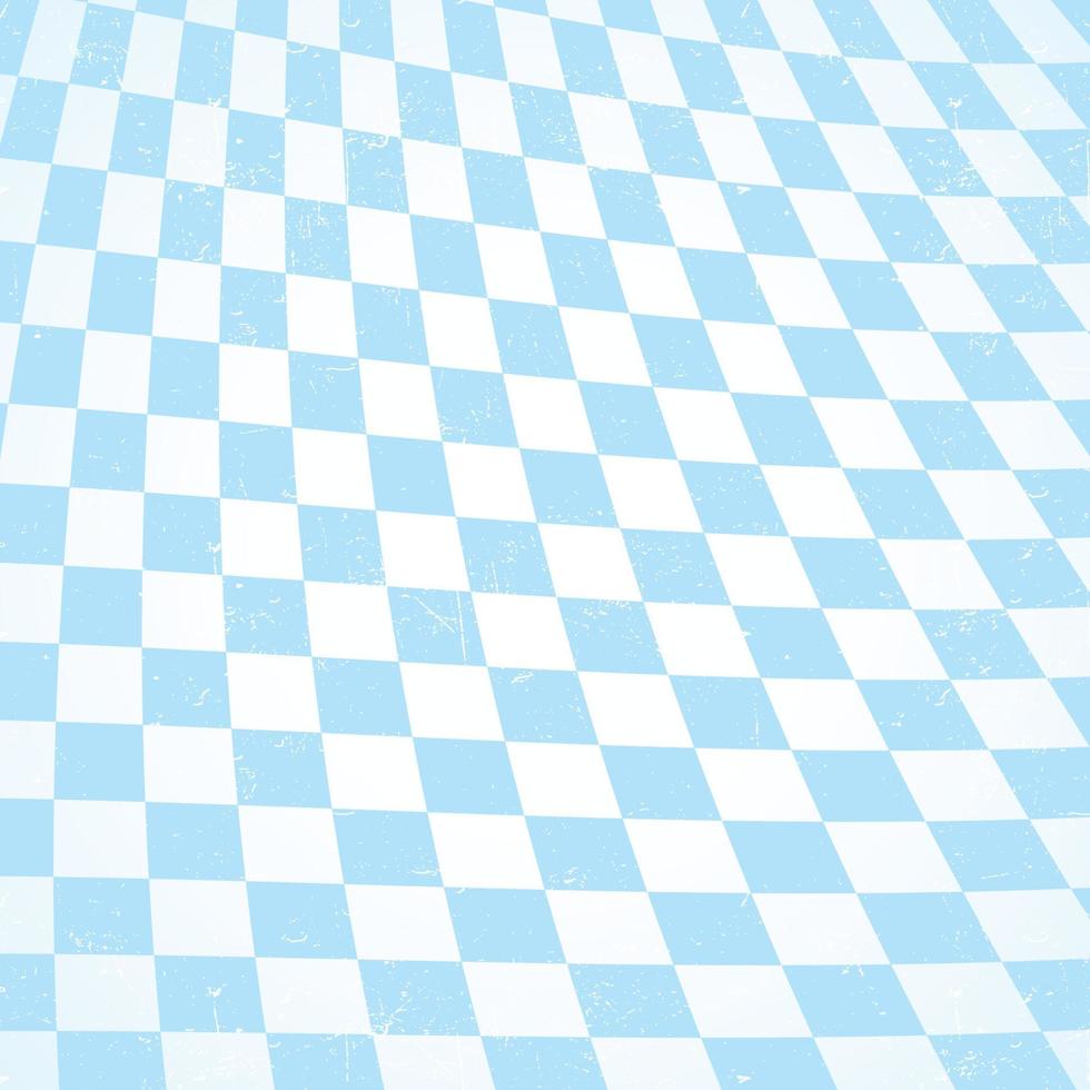 Oktoberfest background frame with bavarian white blue paper, banner. October fest background, text place, copy space. Bavaria State flag fabric table cloth. Oktoberfest cloth paper runner vector