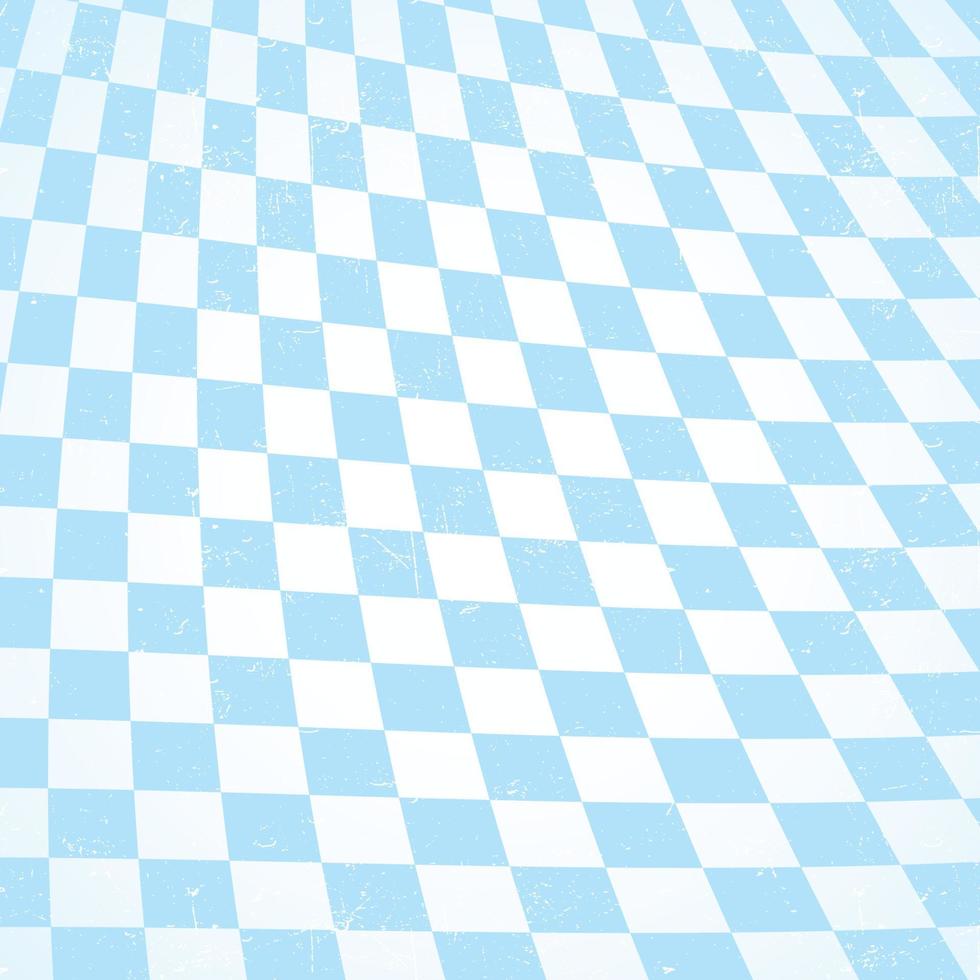 marco de fondo de oktoberfest con papel azul blanco bávaro, pancarta. fondo del festival de octubre, lugar de texto, espacio de copia. Mantel de tela con la bandera del estado de Baviera. corredor de papel de tela oktoberfest vector