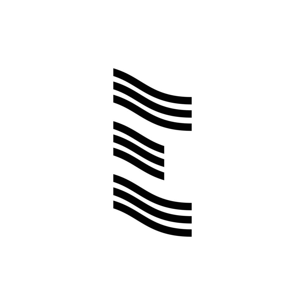 creative letter E logo design vector