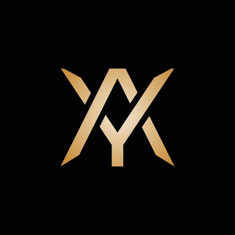 letter AY YA monogram logo design 11817191 Vector Art at Vecteezy