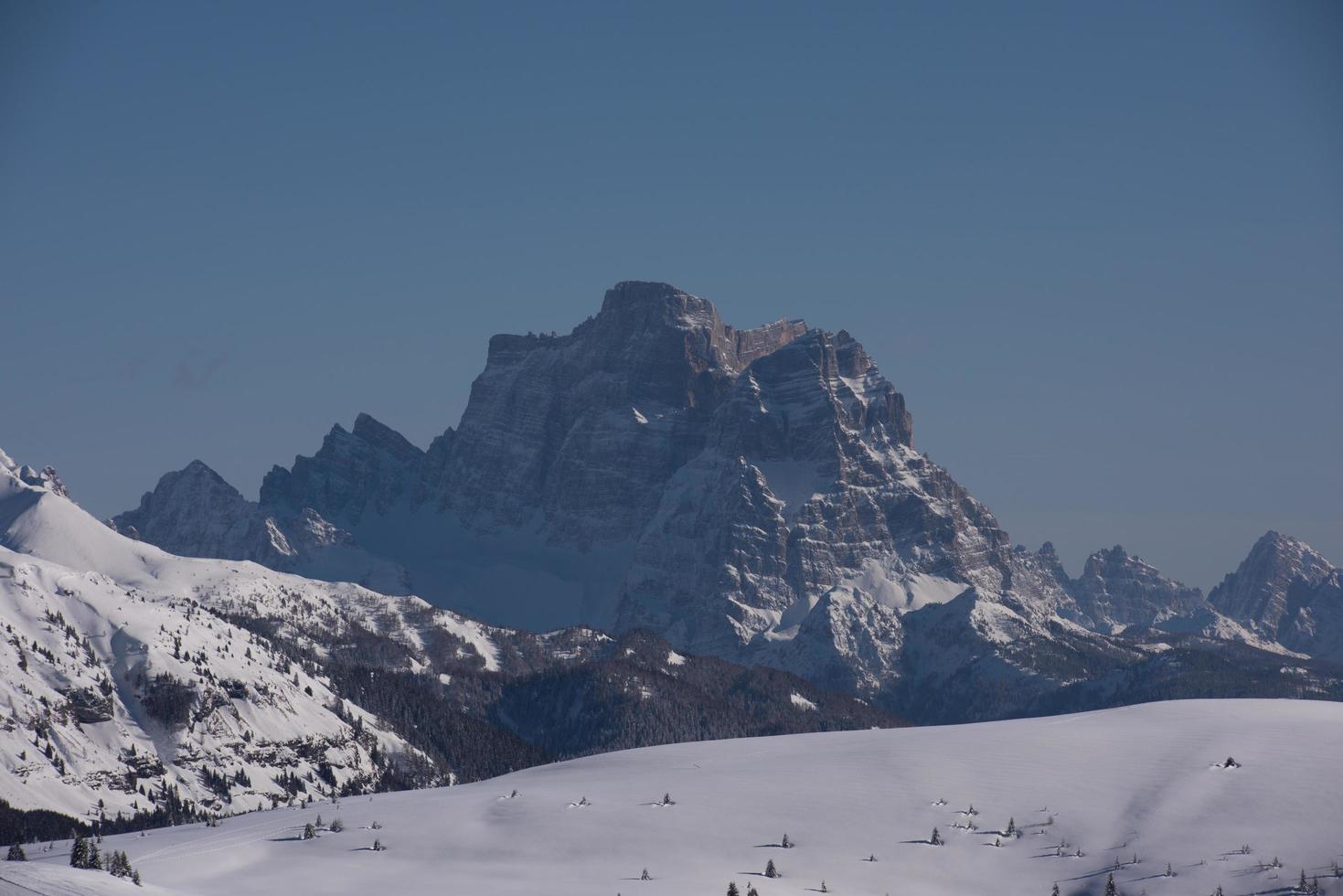 Winter sunrise view photo