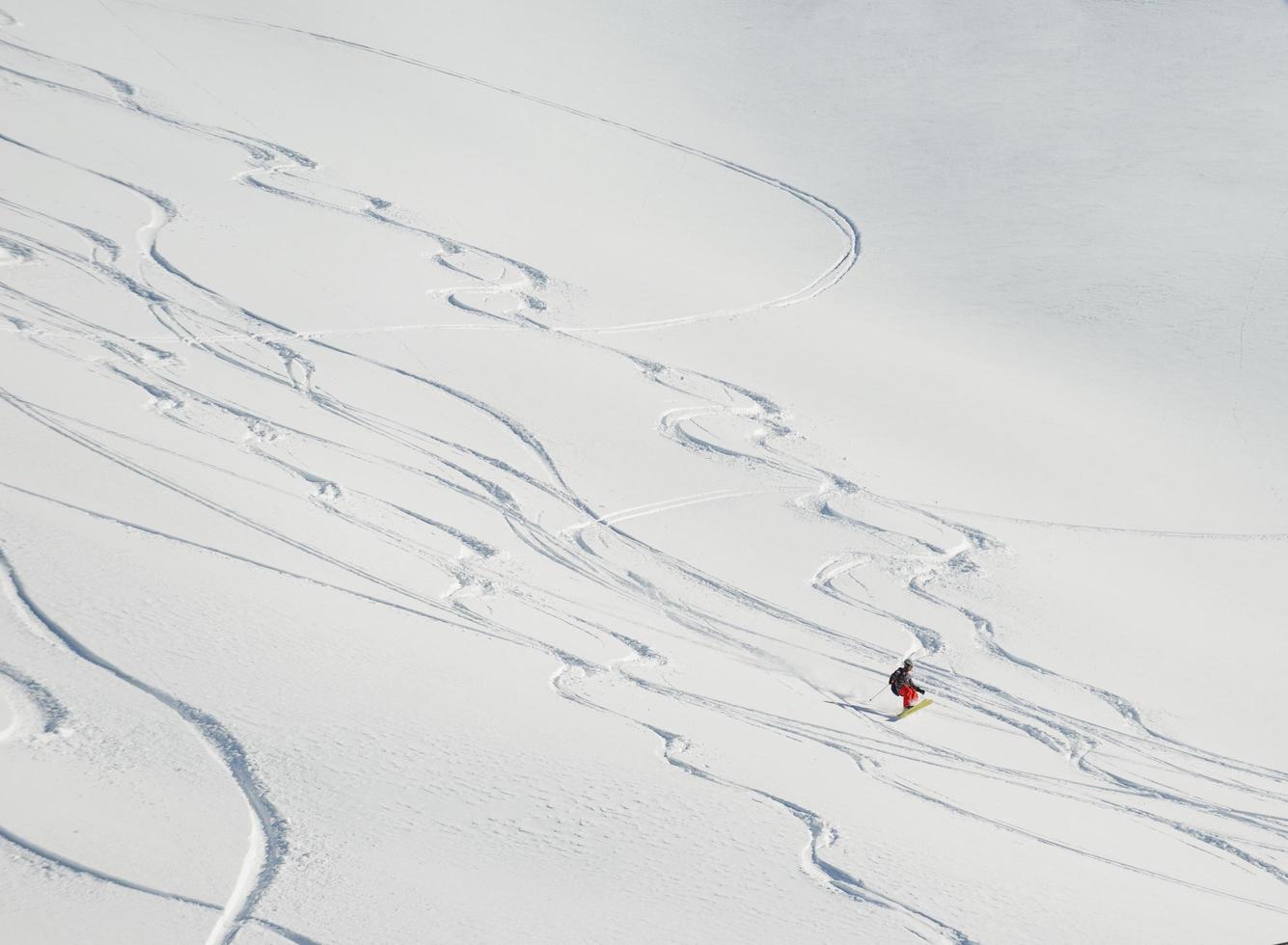 Skier portrait view photo