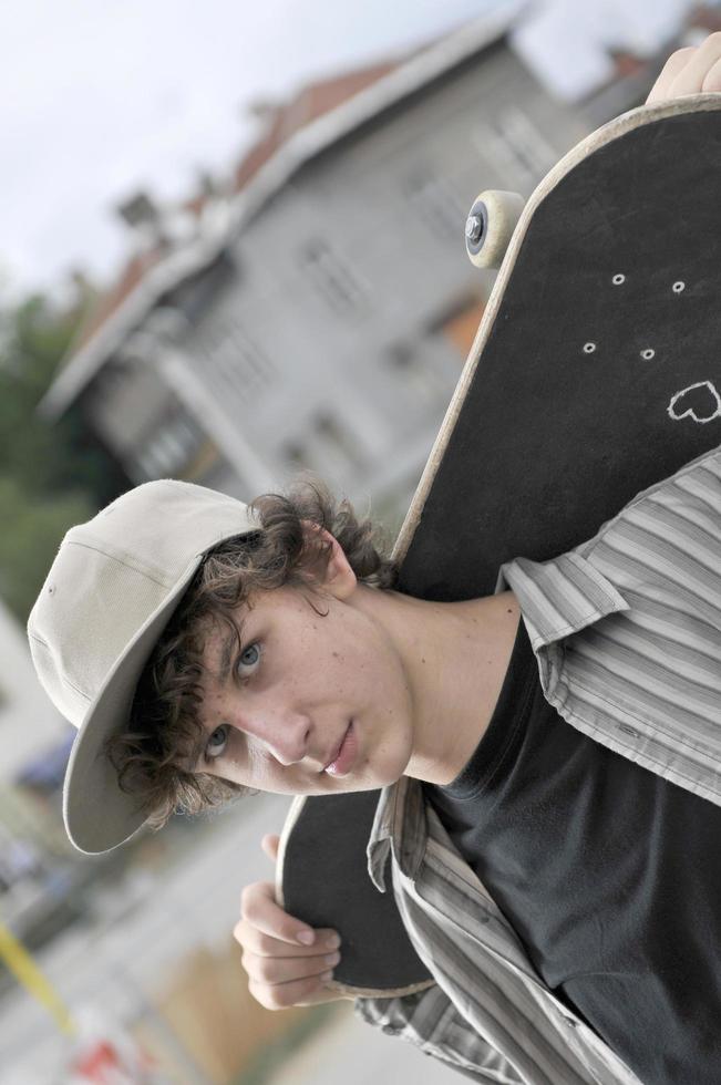 skate boarder portrait photo