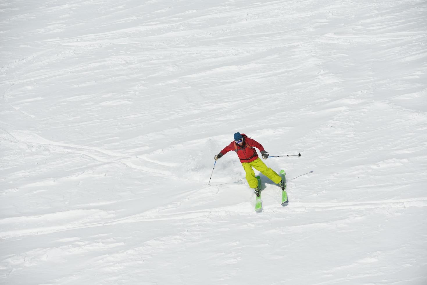 Skier portrait view photo