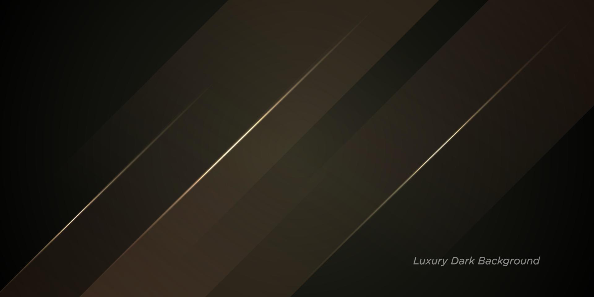 fondo de sombra de brillo marrón oscuro y dorado. diseño vectorial abstracto oscuro moderno. eps10 vector