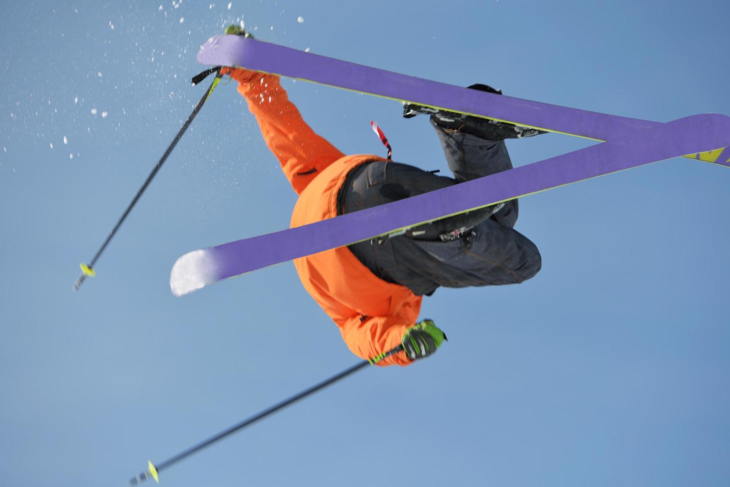 Skier portrait view photo