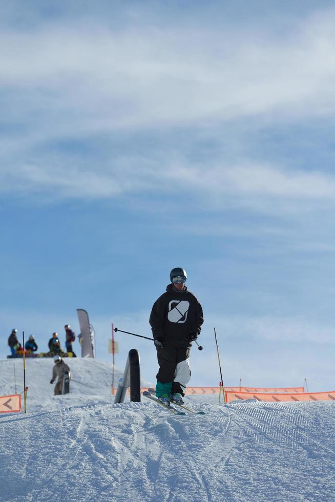 Skier portrait view photo