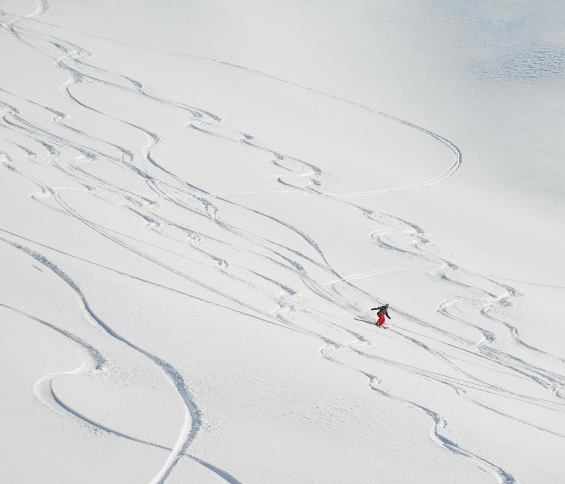 Skier portrait view photo