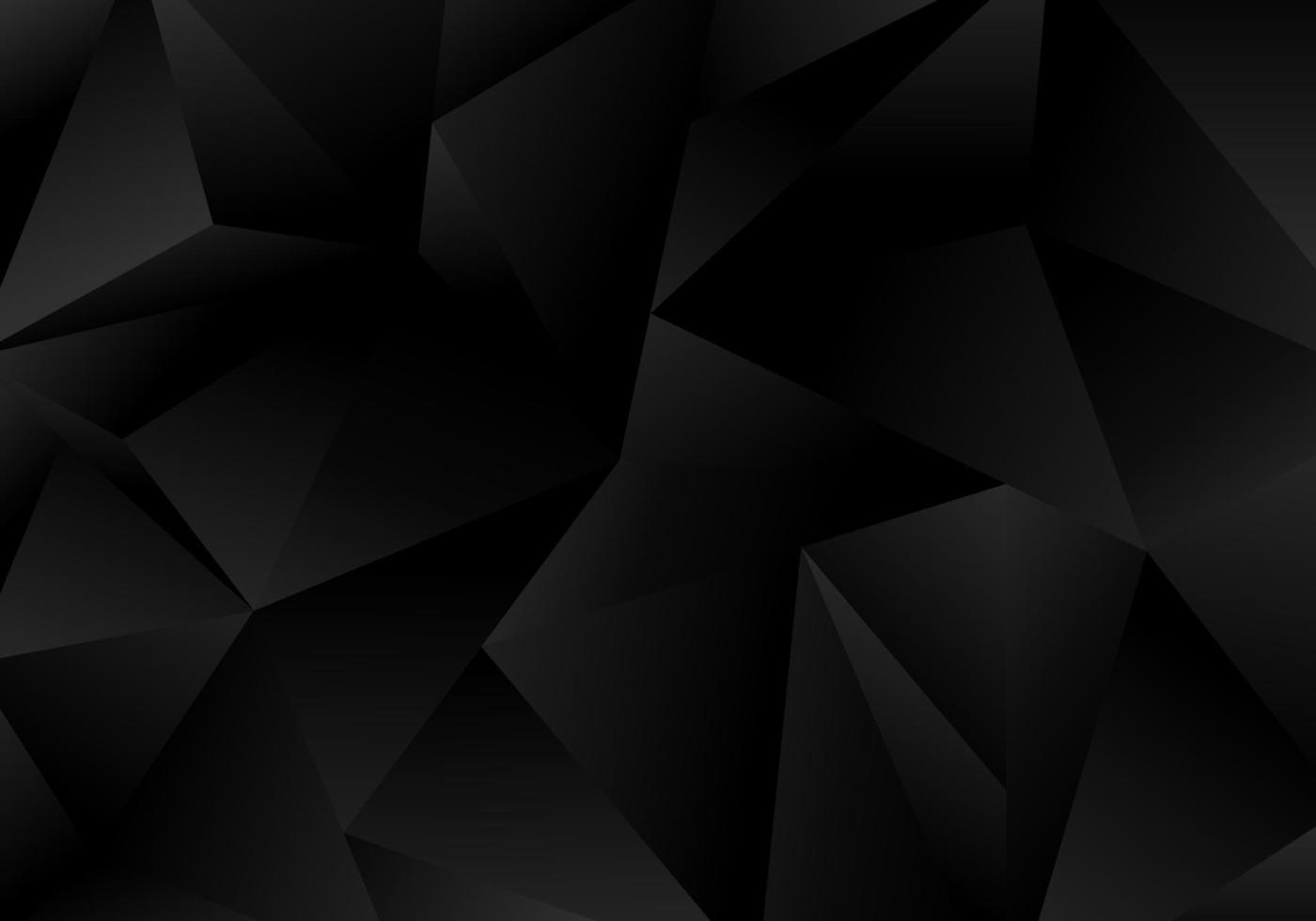 3D black polygonal prism shapes pattern background and texture vector