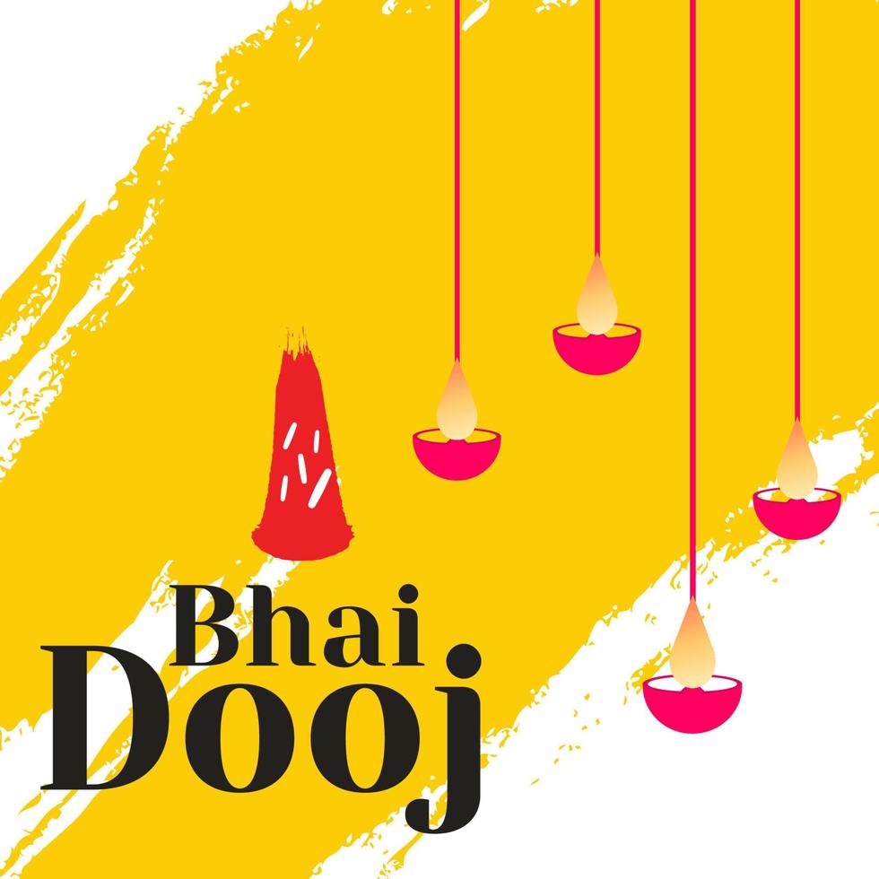bhai dooj festival illustration design concept vector