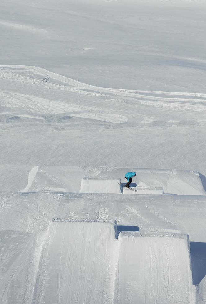 Skier portrait view photo
