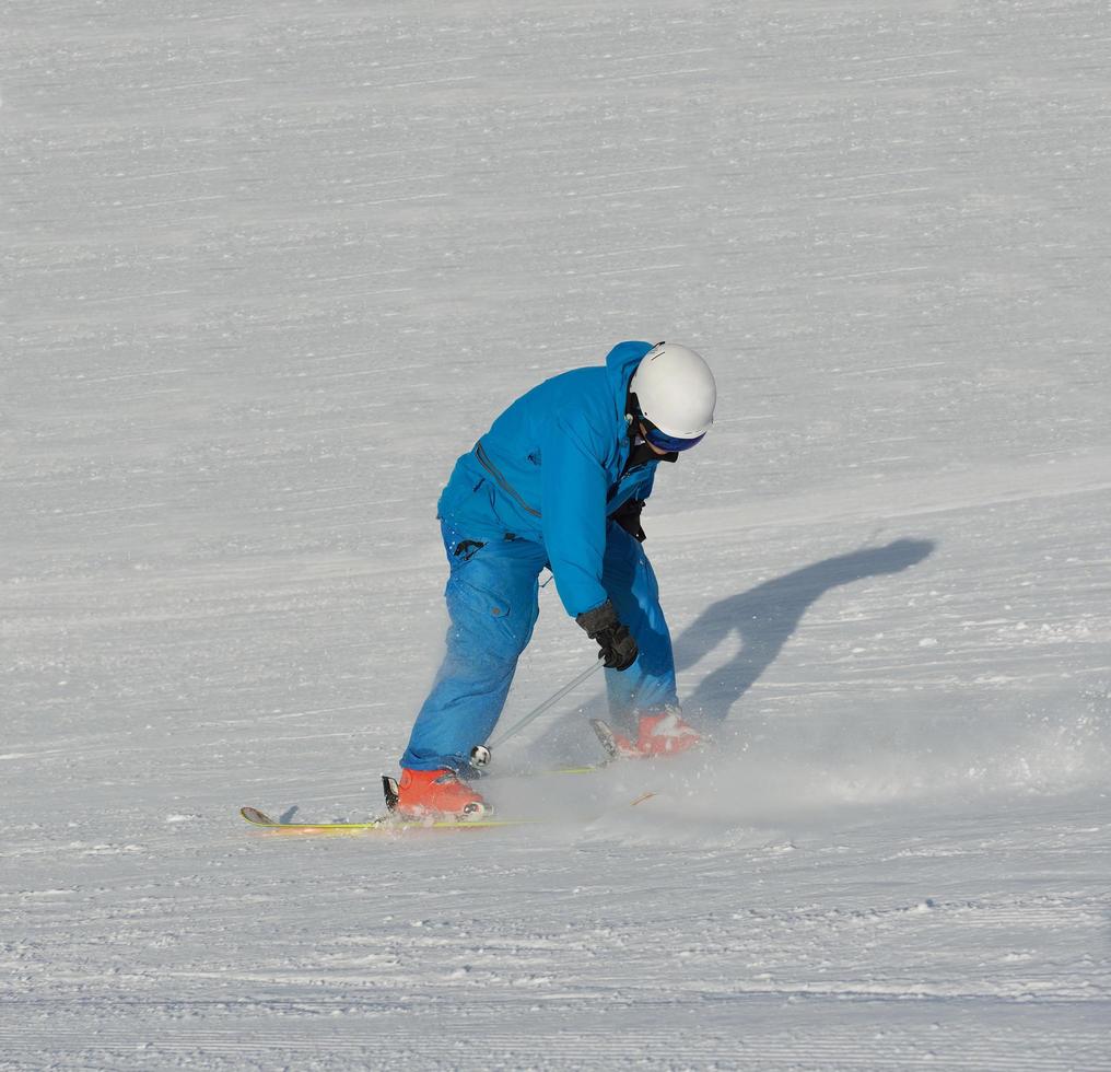 Skier portrait view photo