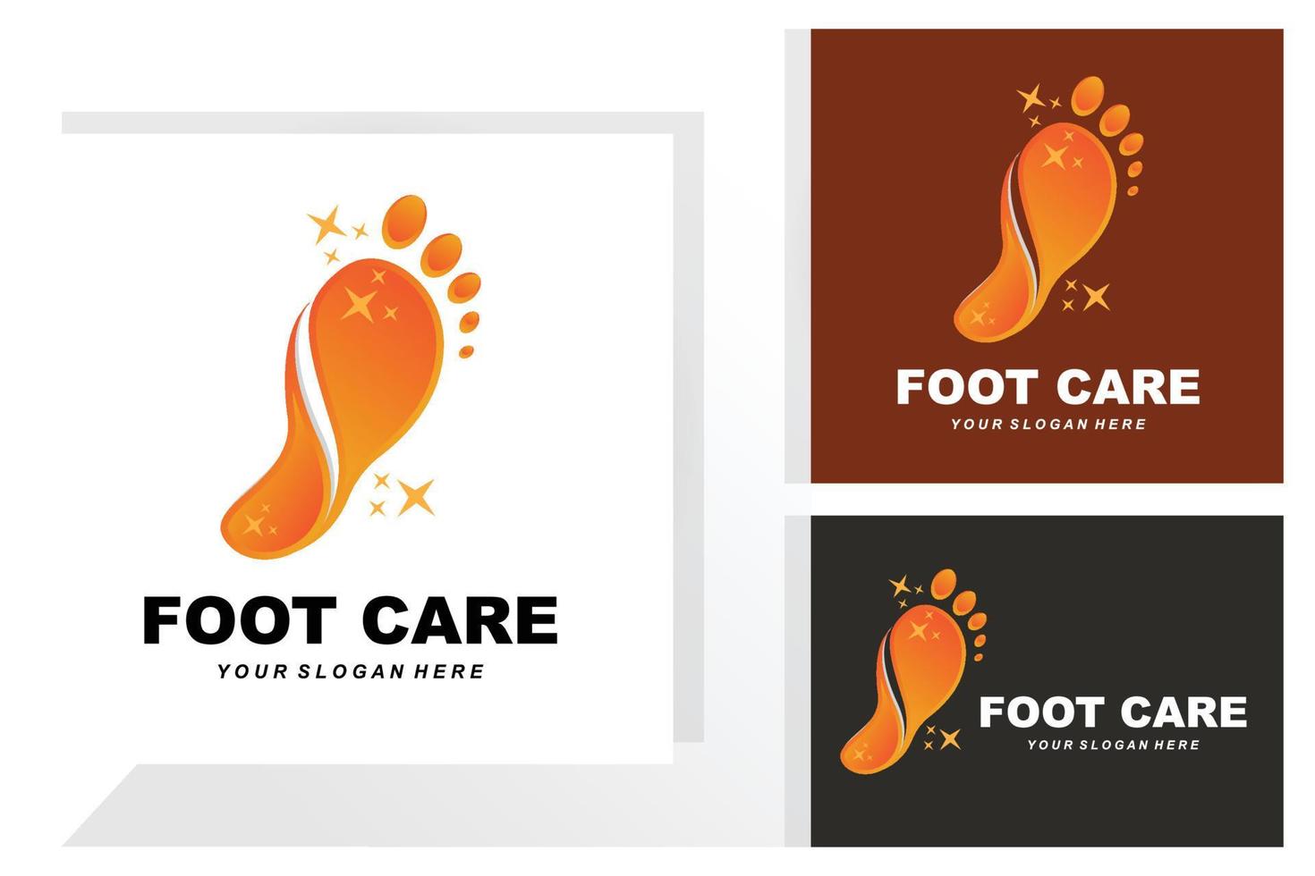 cuidado de los pies diseño de logotipo salud ilustración mujer pedicura salón vector