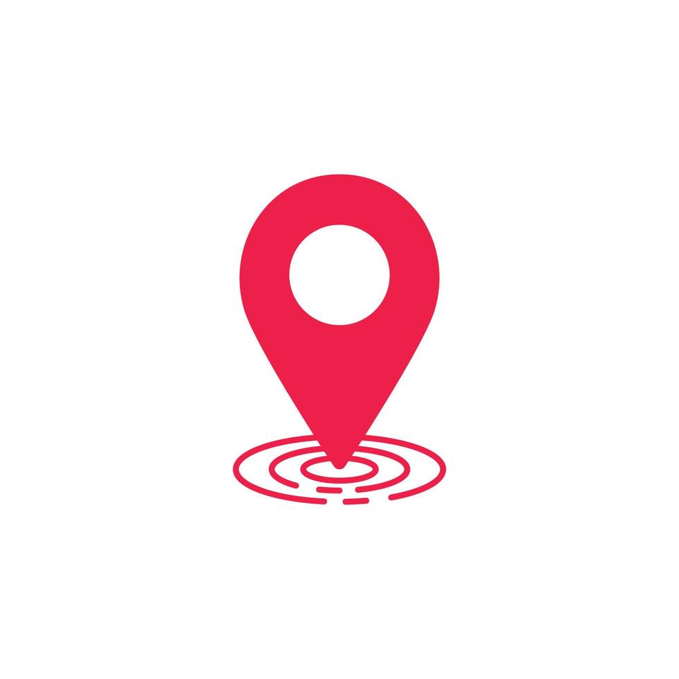 Map pin location symbol icon design vector