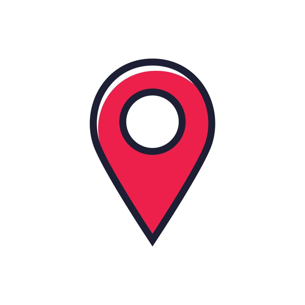 Map pin location symbol icon design vector