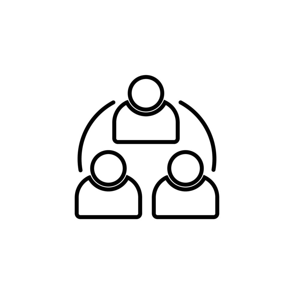 diseño de icono de logotipo de trabajo en equipo de personas vector