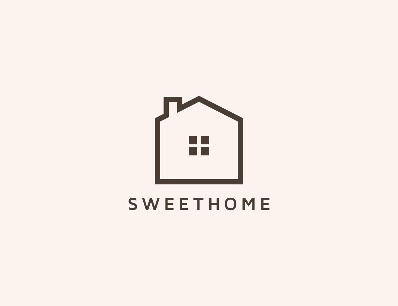 plantilla de diseño de logotipo de casa para concepto de bienes raíces vector