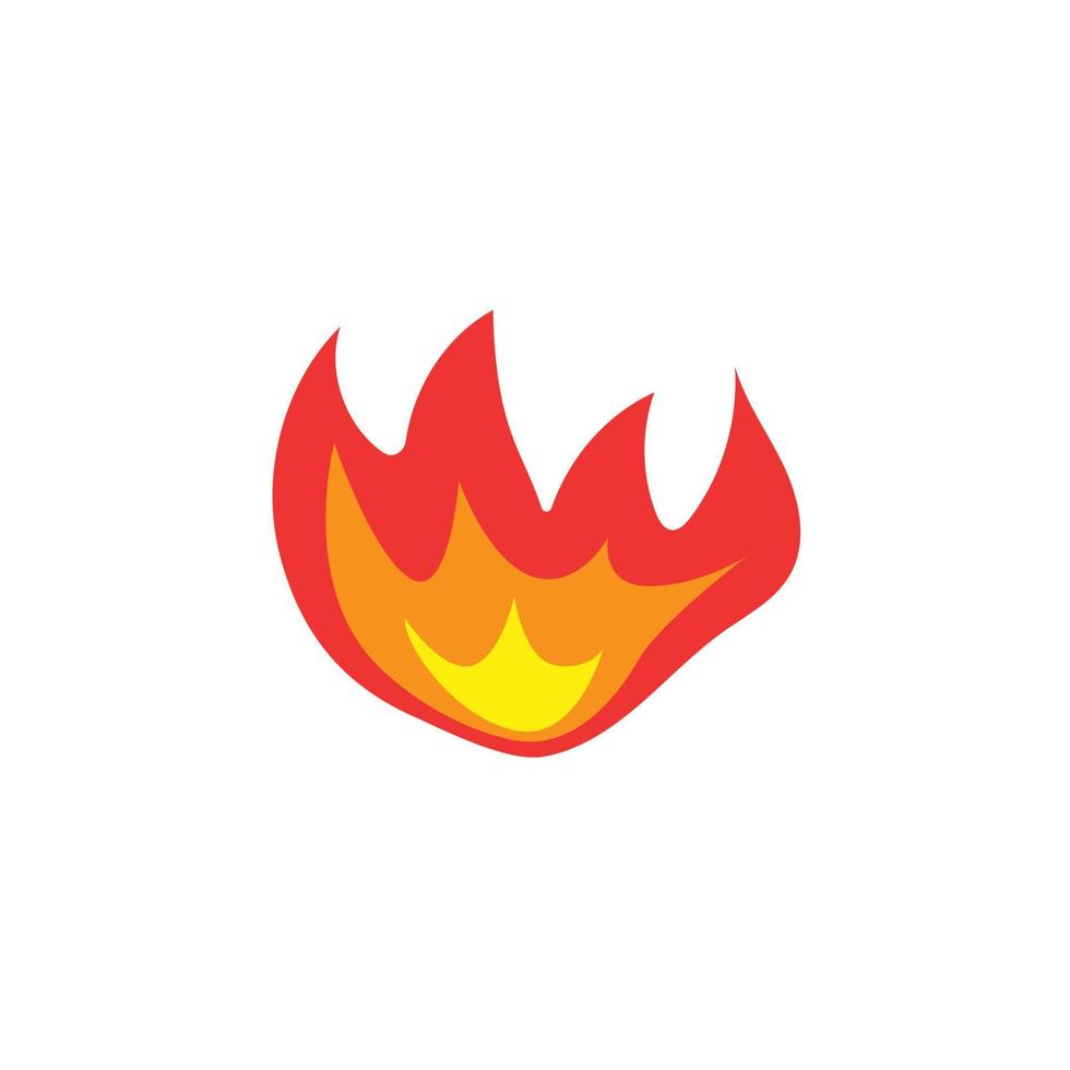 ilustración de símbolo de icono de fuego vector