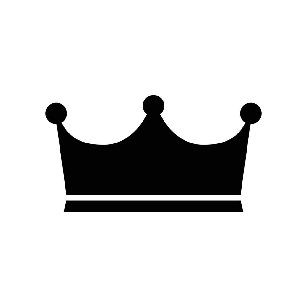 Crown symbol silhouette illustration design vector