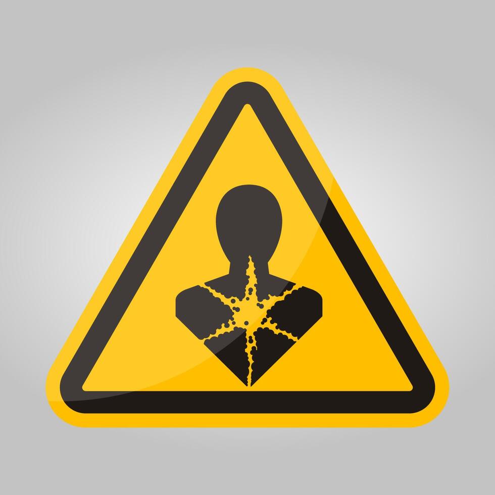 Health Hazard Symbol Label,Longer Term Health Hazard,GHS Hazard Pictogram vector