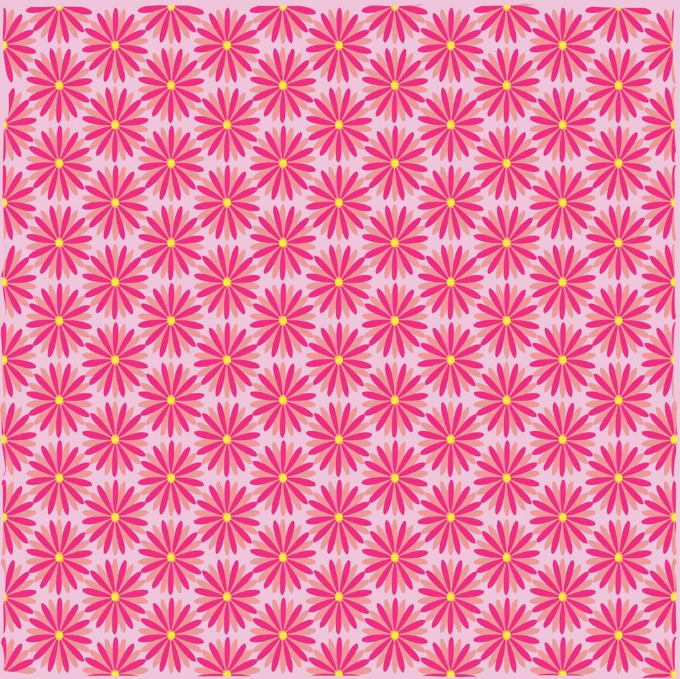 Seamless flower pattern design vector