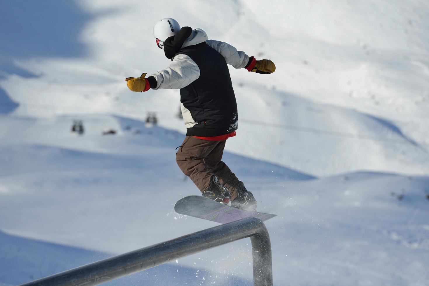 Skier portrait view photo