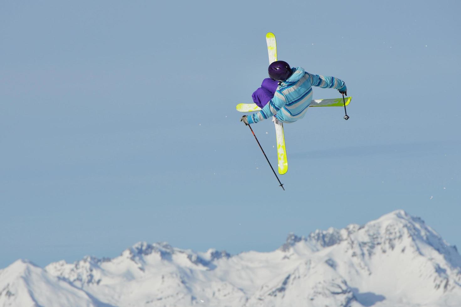 Skier portrait view photo