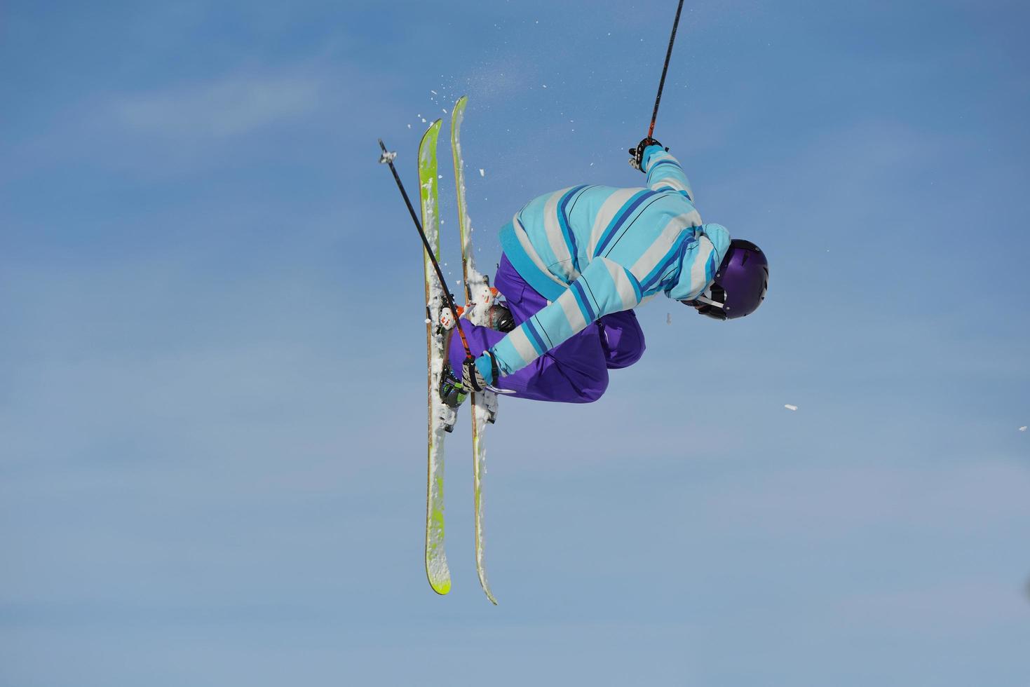 Skier portrait view photo