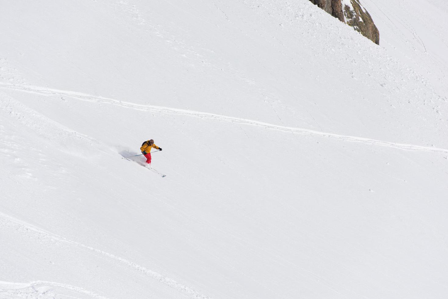 Skier portrait view photo