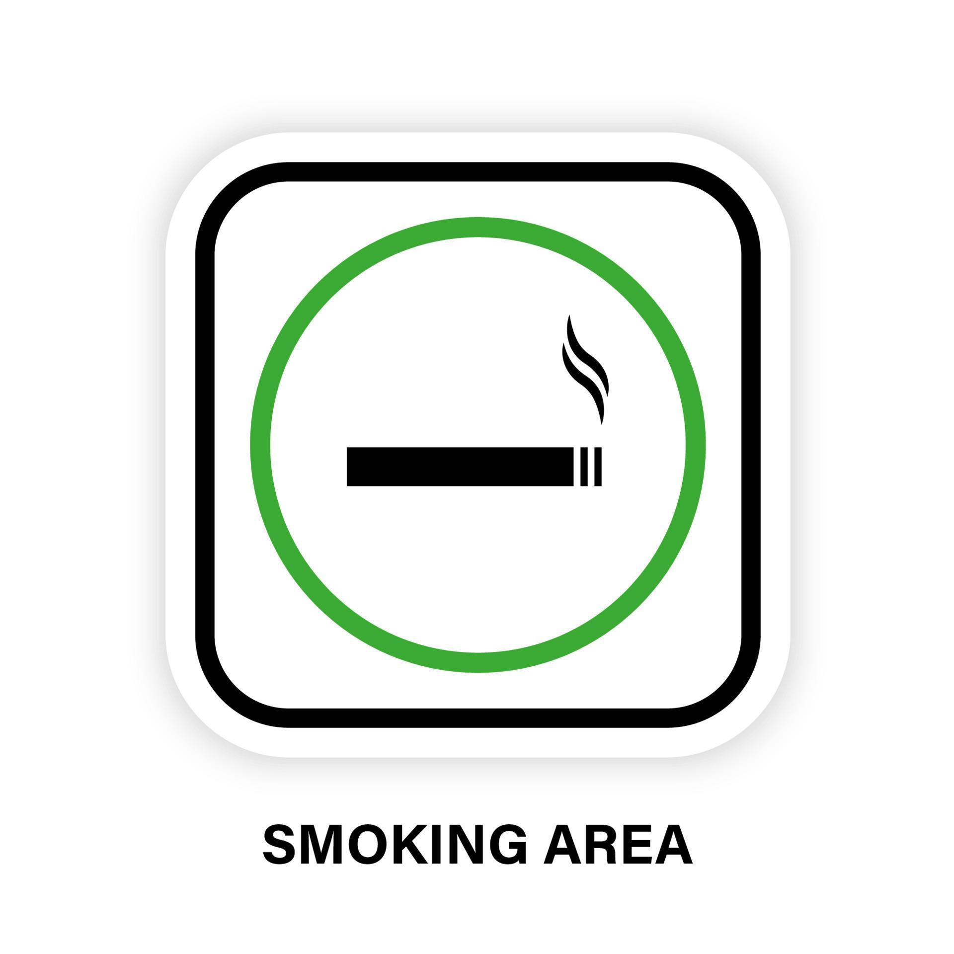 Smoke Area Silhouette Circle Icon. Smoke Allow Room Symbol. Smoking