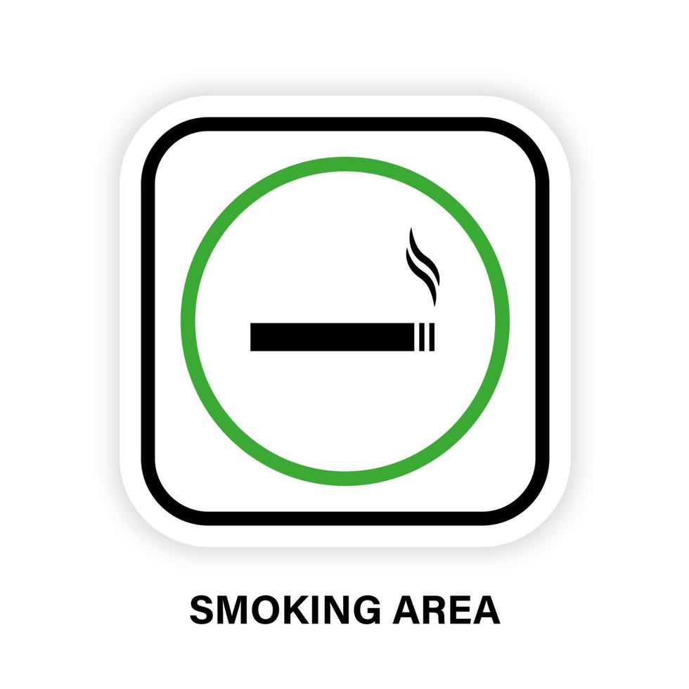 Smoke Area Silhouette Circle Icon. Smoke Allow Room Symbol. Smoking Tobacco Nicotine Cigarette