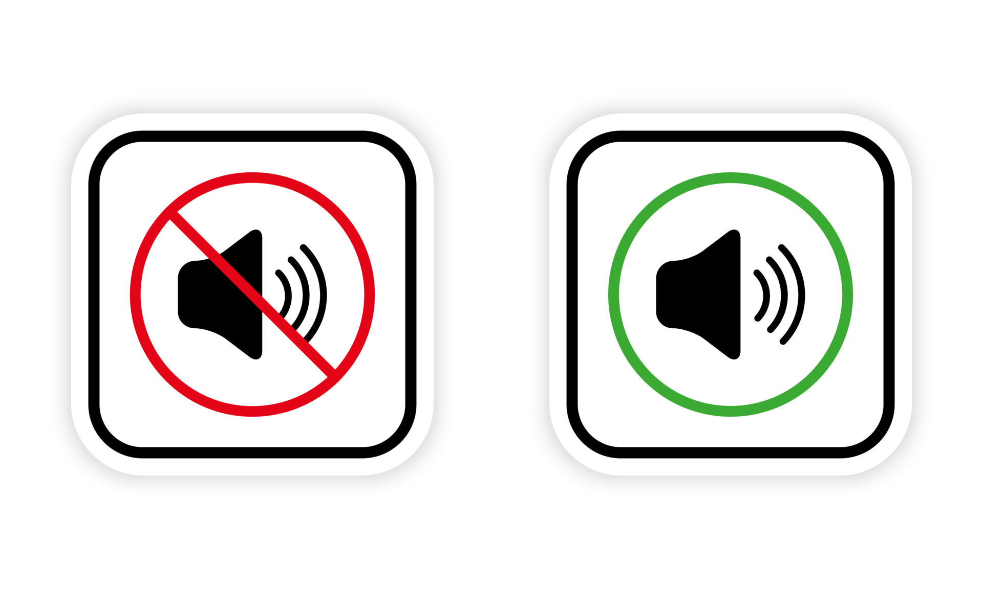Ban Noise Notification Zone Red Forbidden Round Sign. Sound Off Mute