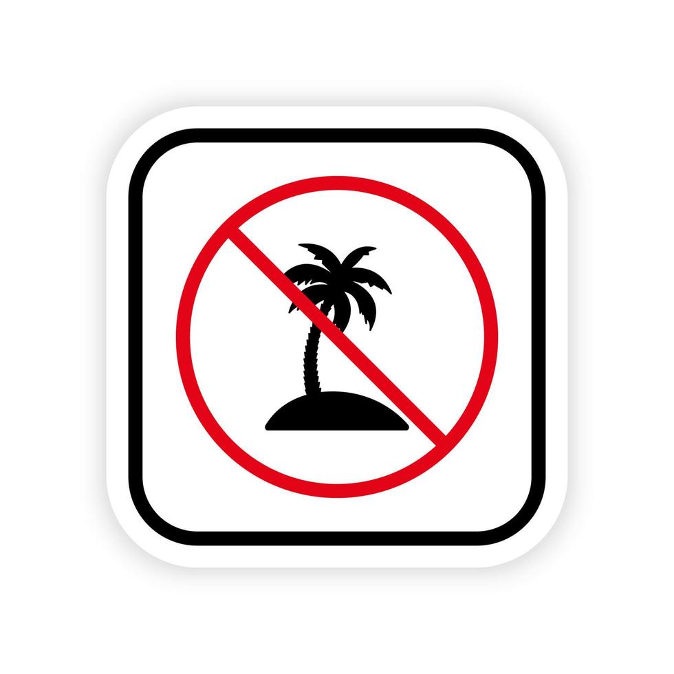 prohibir el icono de silueta negra de aceite de palmera. símbolo de parada roja de aceite de palma. único pictograma de ingrediente de alimentos orgánicos naturales. no se permite señal de gordo prohibido. aceite de palma prohibido. ilustración vectorial aislada. vector