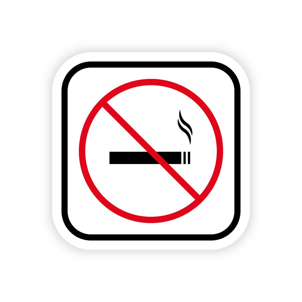 Forbidden Smoke Cigarette Silhouette Circle Icon. Smoking Tobacco Nicotine Cigarette Ban Symbol. Isolated Vector Illustration.