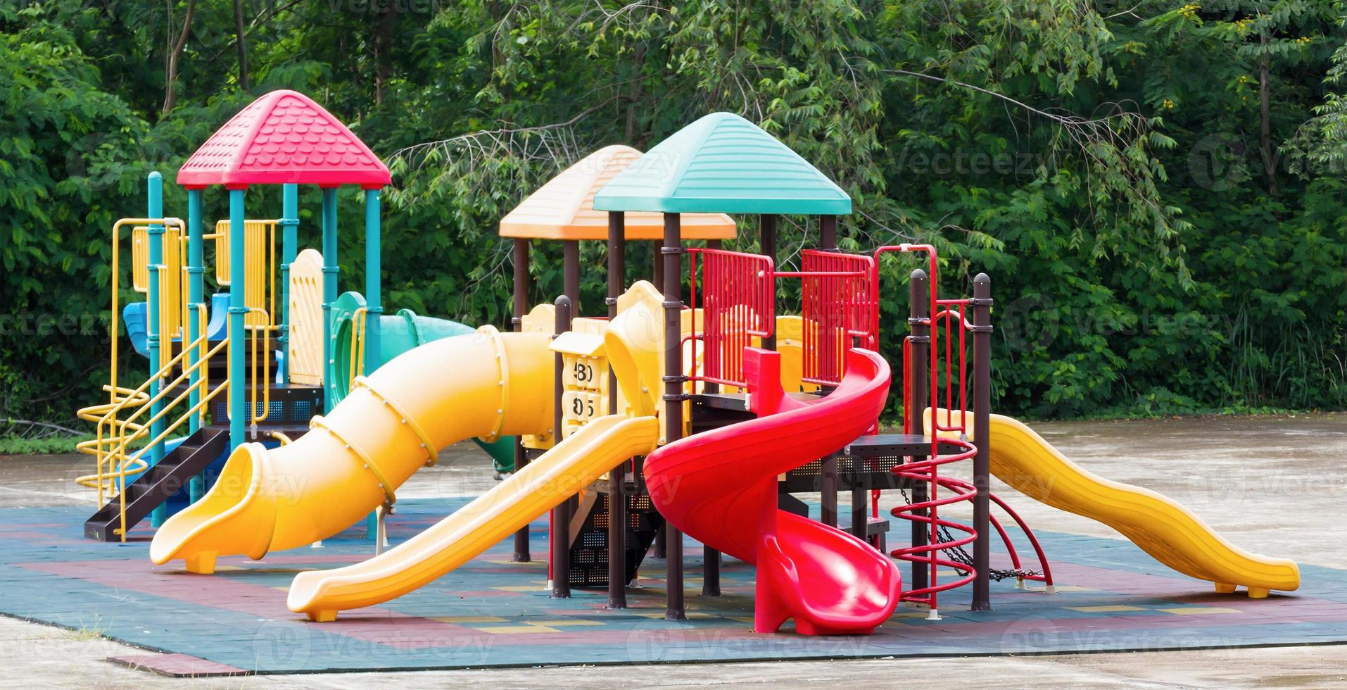 Colourful playground equipment photo