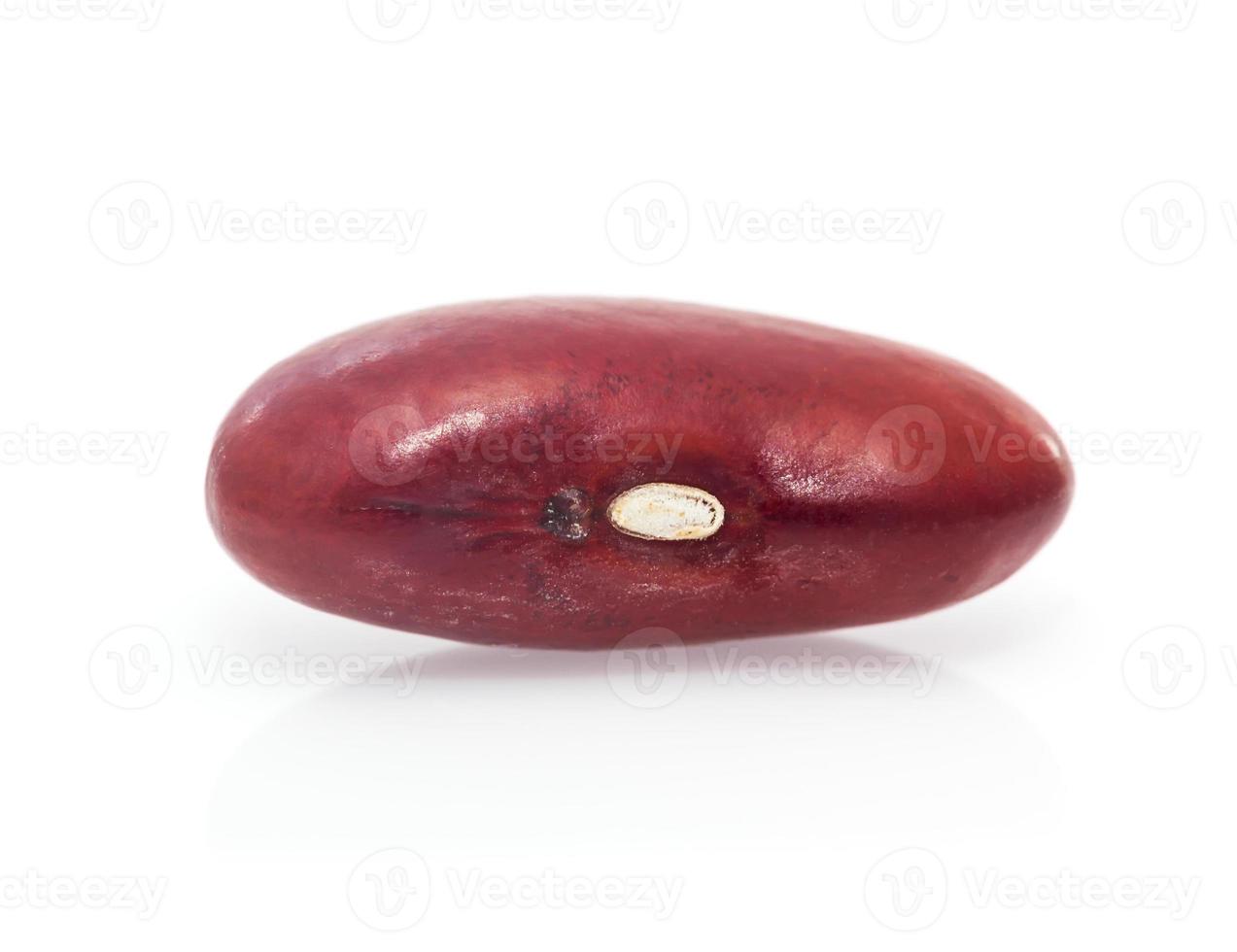 kidney beans on white background photo