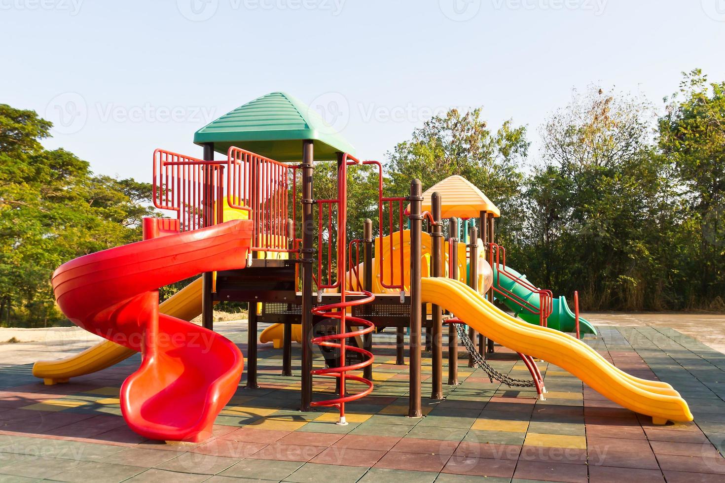 Children playground in park photo
