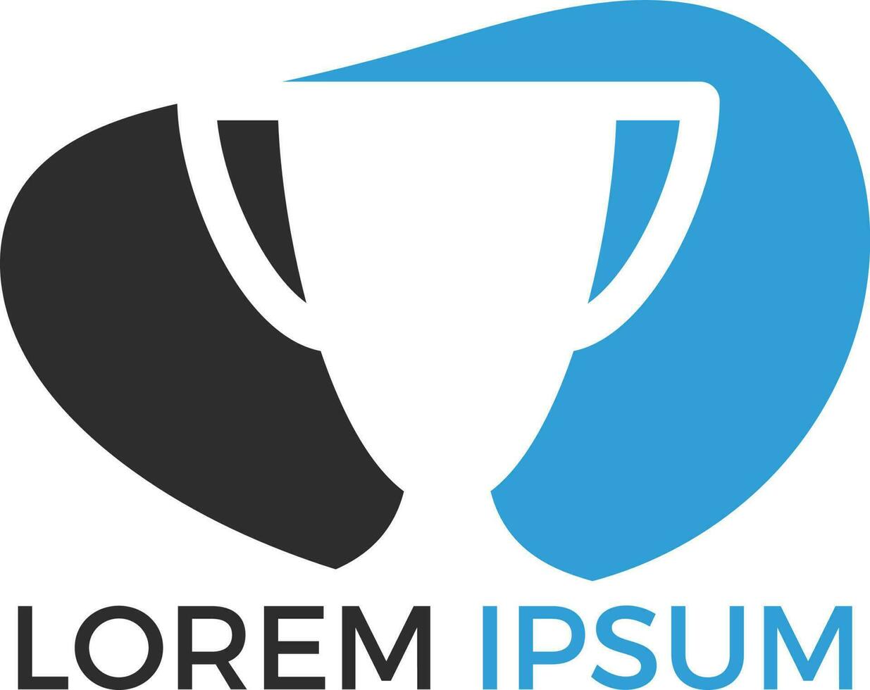 Prize Cup logo design. Trophy icon design. Award logo template. vector