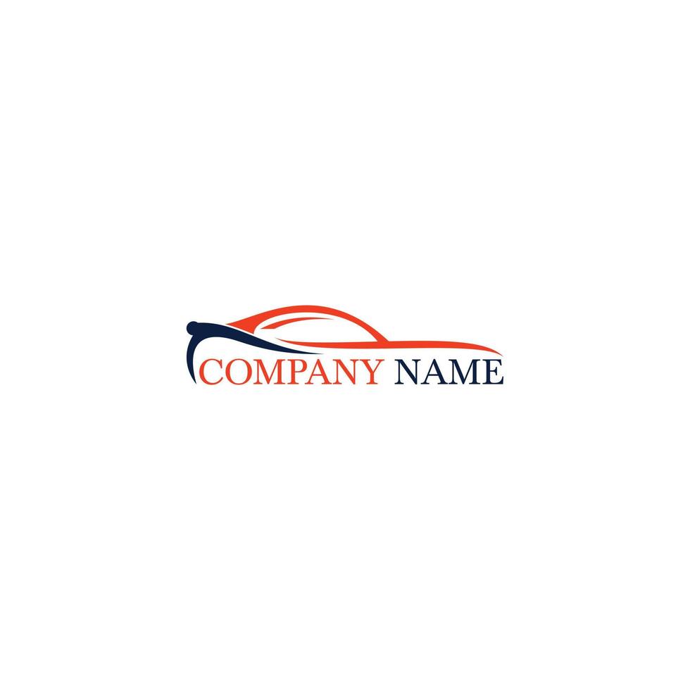 Modern sports car vector logo design. Sports car and car racing logo design template.
