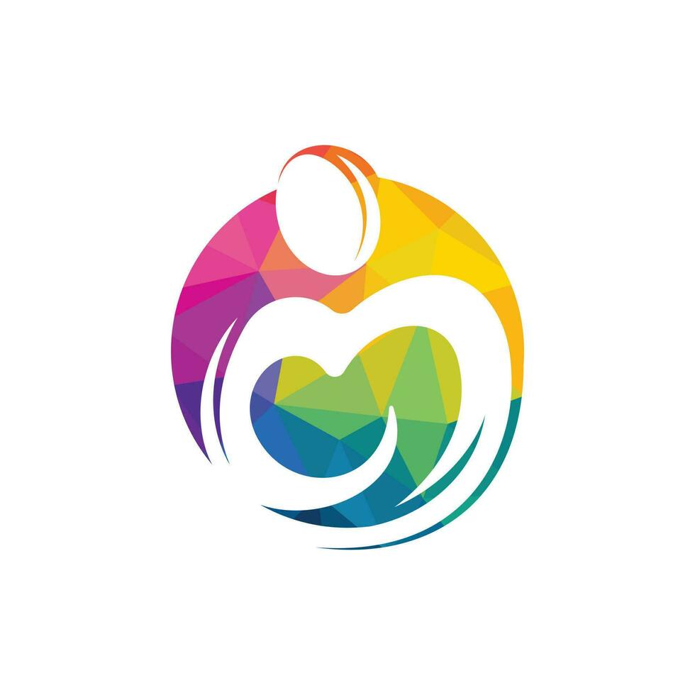 Charity Group logo design concept. People Care logo design. vector