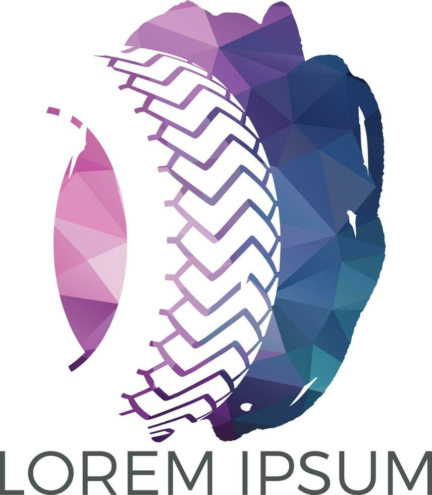 Tyre company or tyre shop vector logo design.