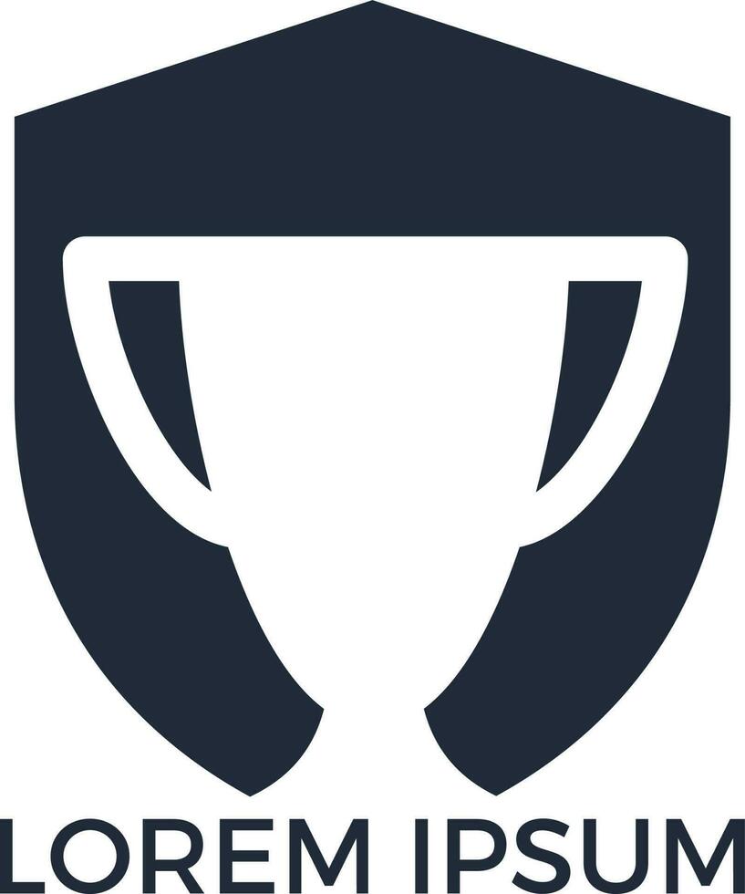 diseño del logotipo de la copa de premio. diseño de icono de trofeo. plantilla de logotipo de premio. vector