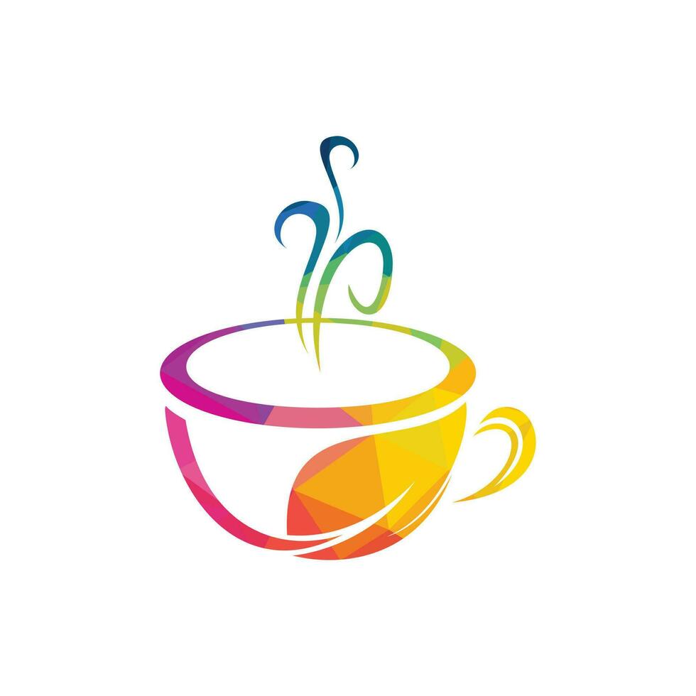 Green tea logo company. Green tea shop logo design. vector
