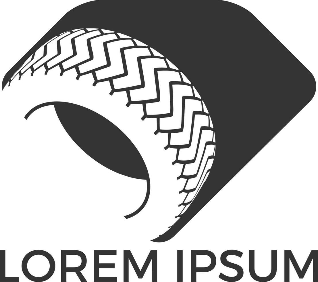 diseño del logotipo vectorial de la empresa de neumáticos o de la tienda de neumáticos. vector