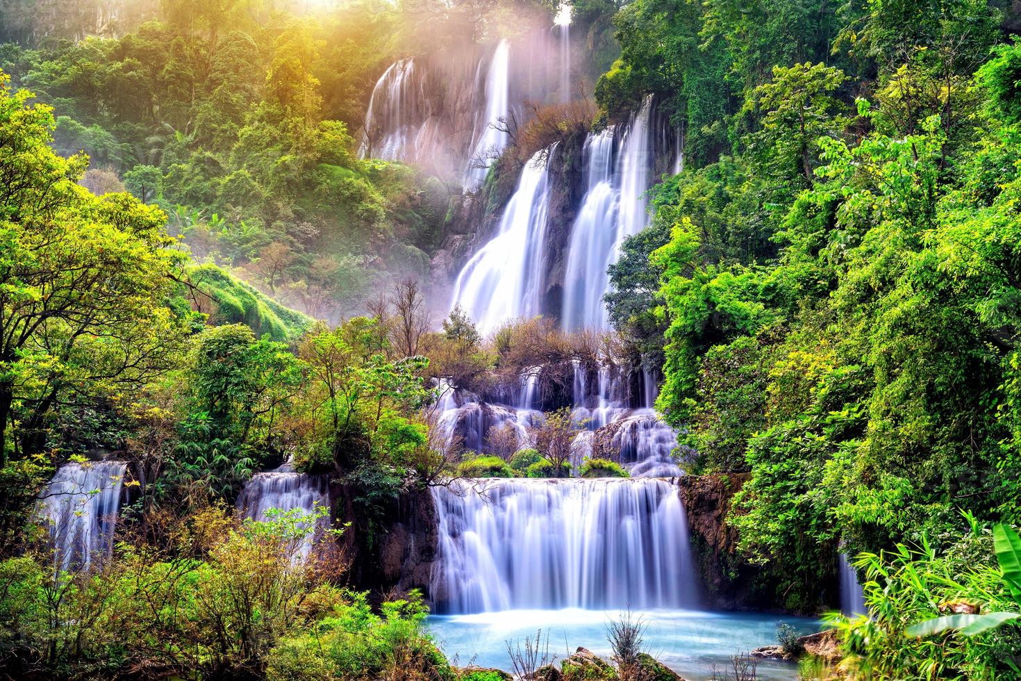 Thi Lo Su waterfall the largest waterfall in Thailand photo