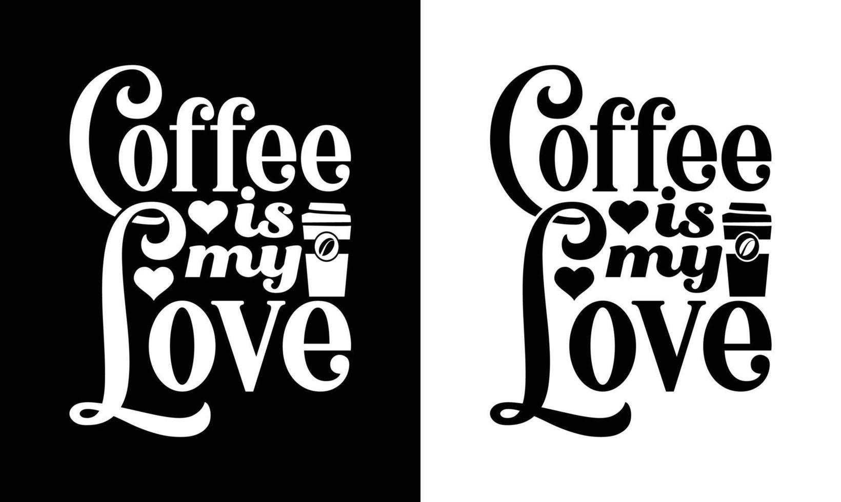 diseño de camiseta con cita de café, tipografía vector