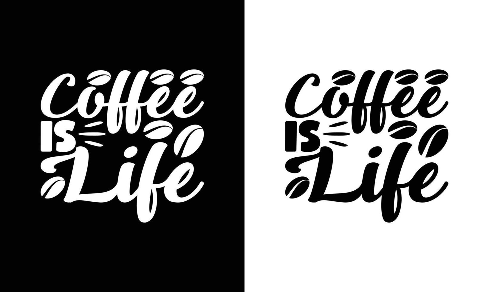 diseño de camiseta con cita de café, tipografía vector