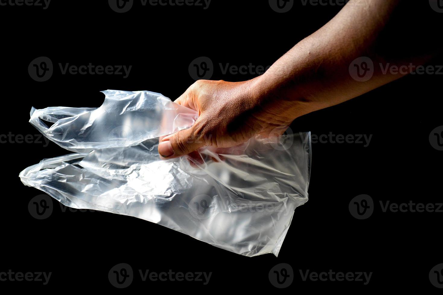 Concept of plastic waste and pollution from plastic waste. photo